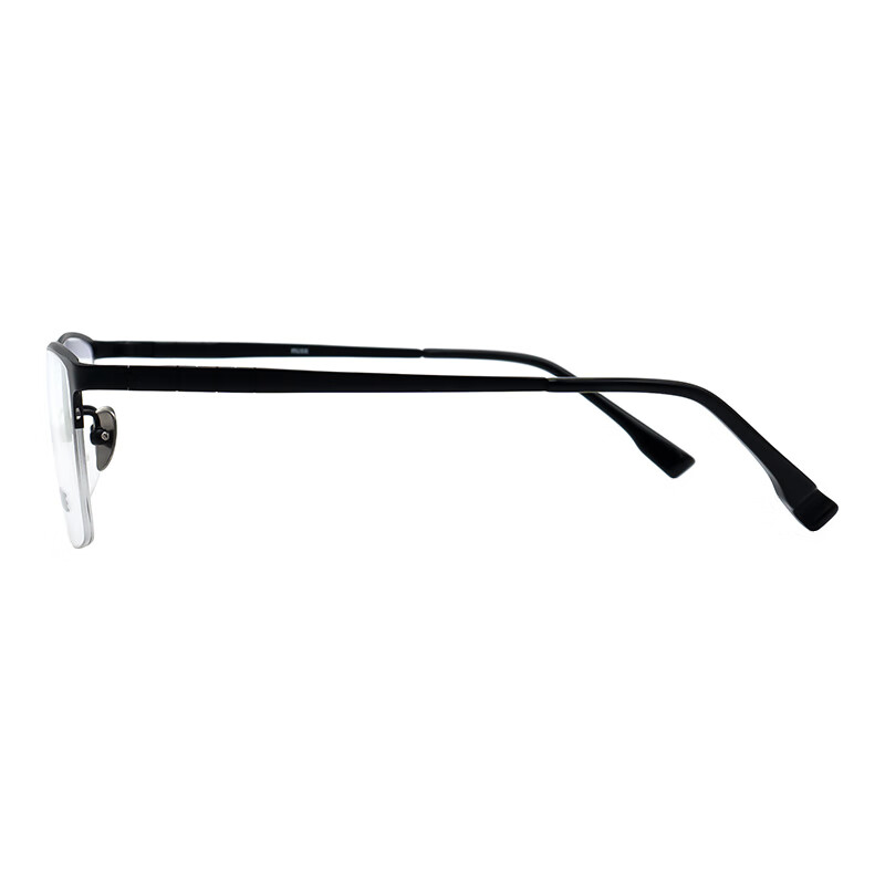 MUISE full titanium series half-rim glasses frame MSPT513 BK black ultra-light titanium optical frame with lens 57mm