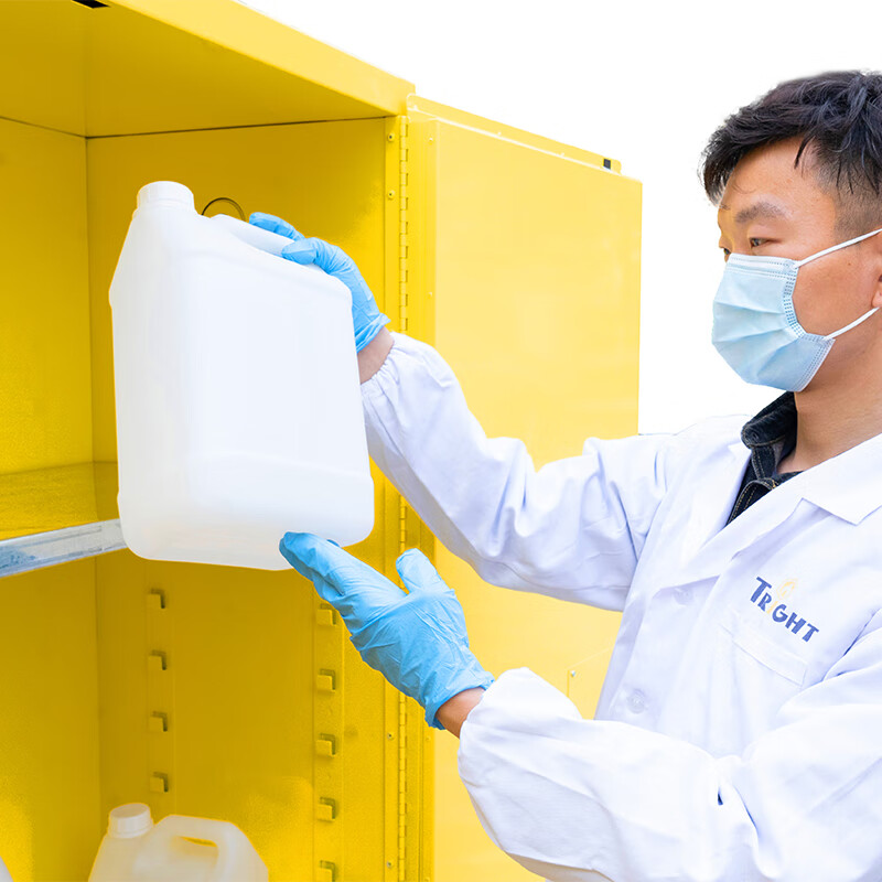 TRIGHT/TiRui Safety Cabinet Flammable Chemical Liquid Safety Cabinet Titanium Rui TF0450 45Gal Double Door Flammable Liquid Safety Cabinet