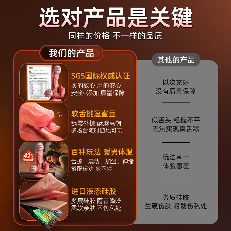 Fantasy monster simulated penis, penis gun machine, cock, adult woman's family planning, fun decompression sex supplies, masturbation device for big men, licking and squirting, decompression artifact, thick and soft, double squirting inside and outside, freeing hands