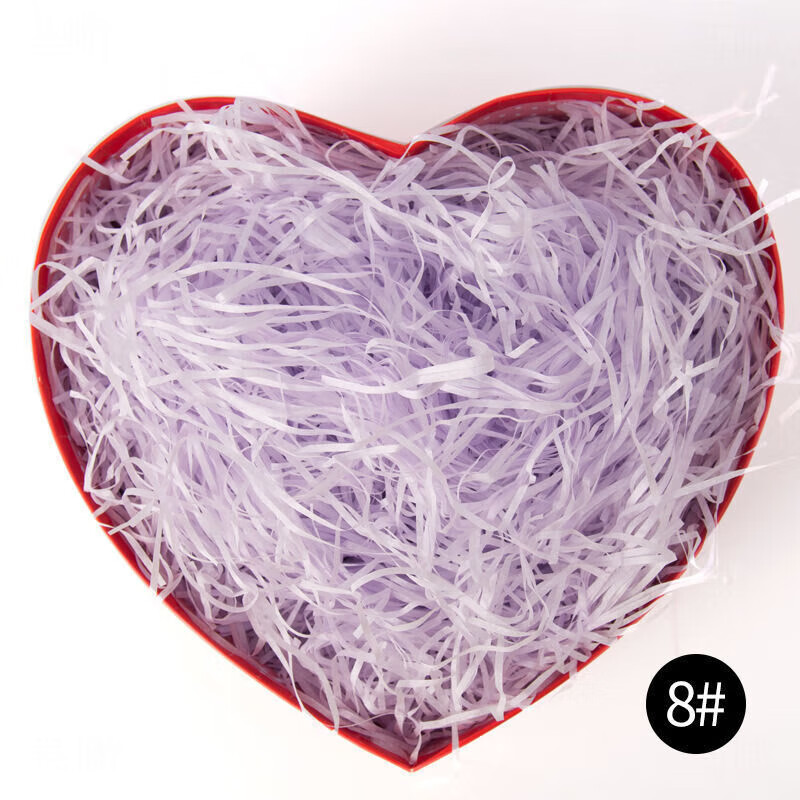 Raffia filling Internet celebrity gift box souvenir cushioning filling for boyfriend and girlfriend wedding candy bedding manufacturer wholesale light purple 500g super cost-effective