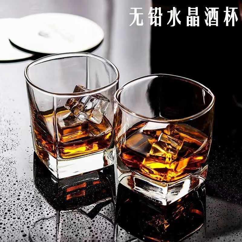 Carole simple glass 2 pieces/6 pieces/12 pieces household cups tea cups juice cups tea cups beer cups drinking cups 220ml star diamond cups 12 pieces