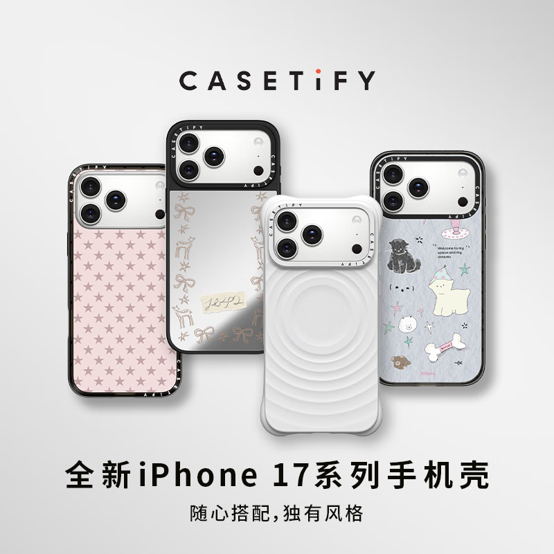 CASETIFY Sakura Series Puff Sakura Suitable for iPhone17/16/15 Air/Pro/Max Mirror Magnetic Magsafe Phone Case Mirror Black Frame Magsafe iPhone 17 Pro Max
