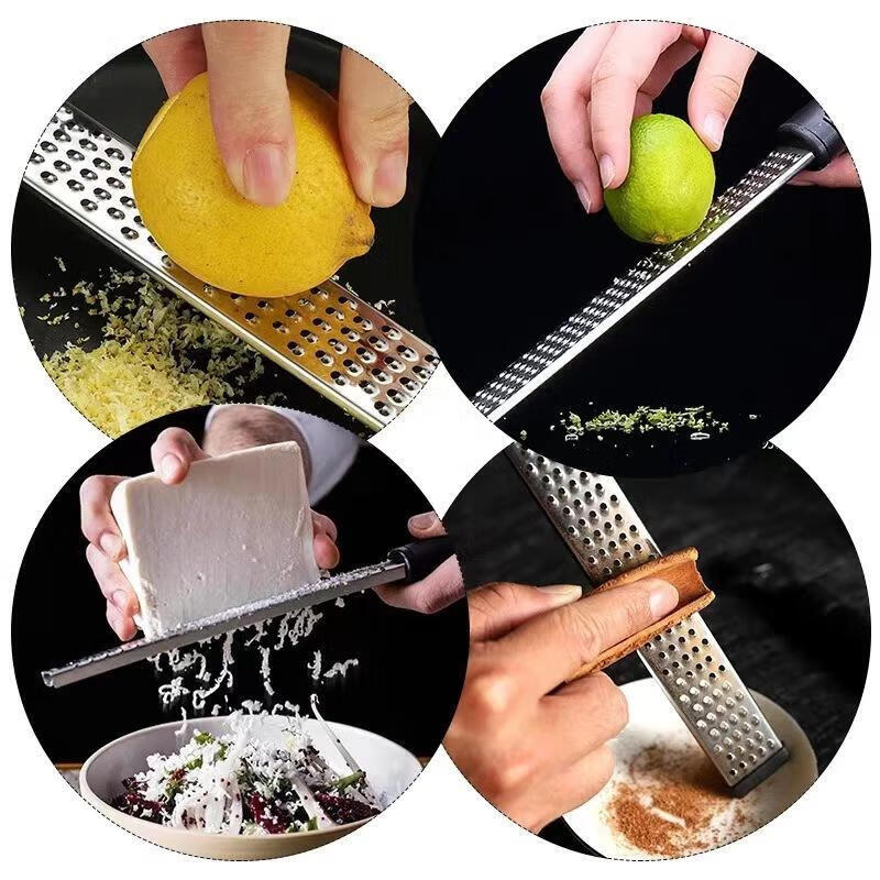 Aseblarm Stainless Steel Cheese Grater Lemon Zest Grater Black Truffle Chocolate Grater Yellow