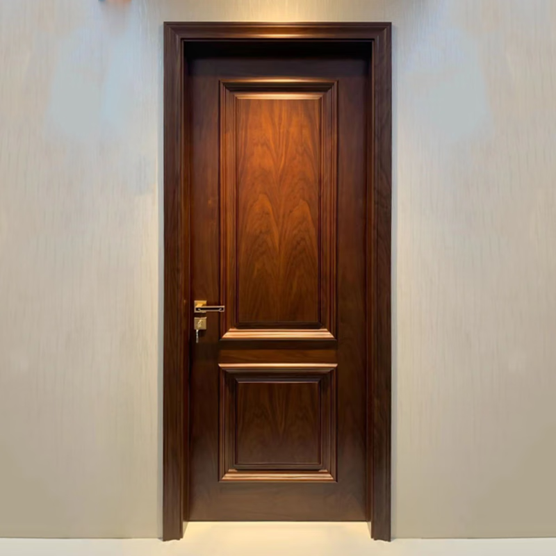 Solid wood door Bedroom door All solid wood composite paint door New Chinese style room door Indoor door Home wooden door Custom door Solid wood composite paint door A