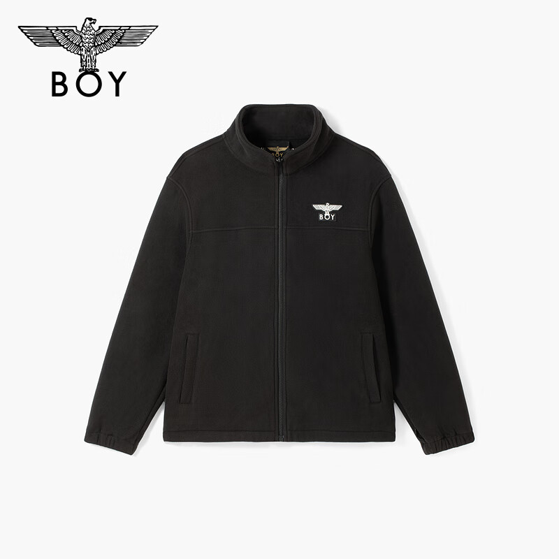 BOY LONDON Men's Jacket Spring and Autumn Three-in-One Polar Fleece Functional Wind Hooded Jacket Women's Top N23082 Black M