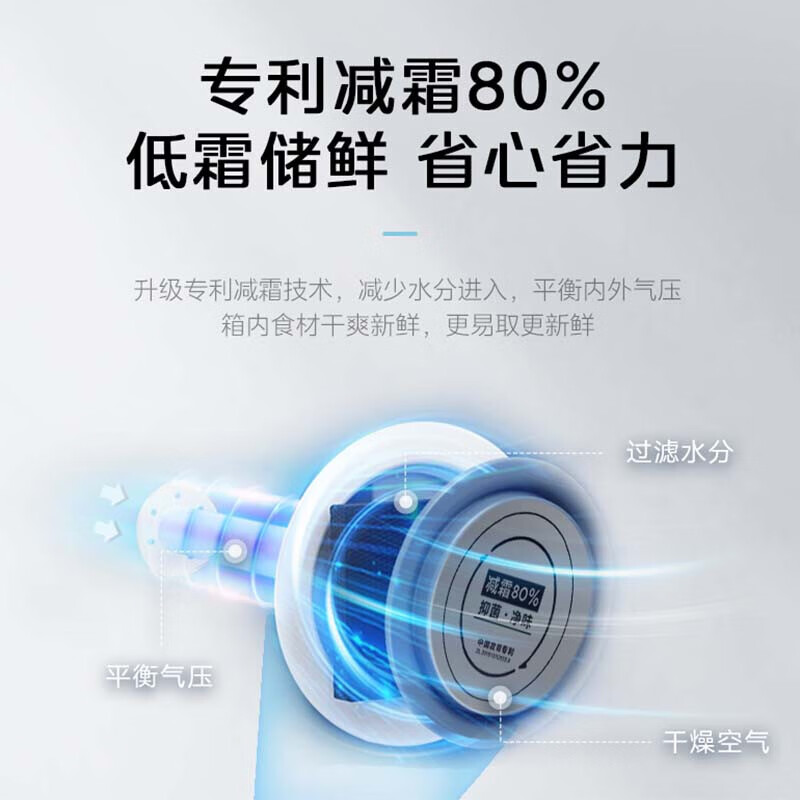 Midea 281L dual-temperature freezer household commercial first-class energy efficiency large-capacity horizontal freezer double-door double-box patented anti-frost electronic temperature control refrigeration and freezing dual-purpose fresh-keeping freezer 281L electronic temperature control 281DKEM