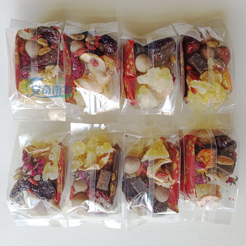 Food Huai Ningxia Babao Tea Rose Sauce Gaiwan Tea Sanbaotai Yinchuan Specialty Authentic Handmade Babao Tea Wolfberry Health Tea Authentic Traditional Old Flavor Babao Tea 1500g 75g*20 bags with rose sauce