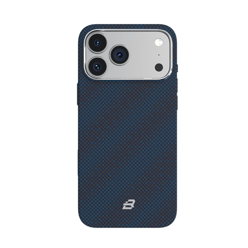 95% new BLUEO blue gorilla button all-inclusive suitable for Apple 17Promax mobile phone case iPhone17Promax mobile phone case Kevlar magnetic aramid shell business Galaxy Deep Blue