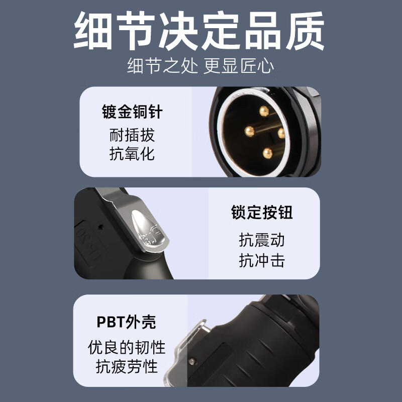 LP series waterproof aviation plug and socket quick-plug power signal 23456-core connector LP20-2 core (male + docking female)
