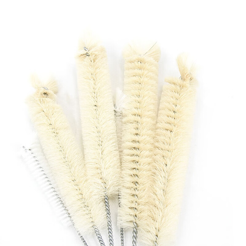 Hasdick test tube brush glass bottle cleaning brush test tube cleaning brush bristle brush HKZ-102 1# diameter 1cm 10 pcs 10 pcs