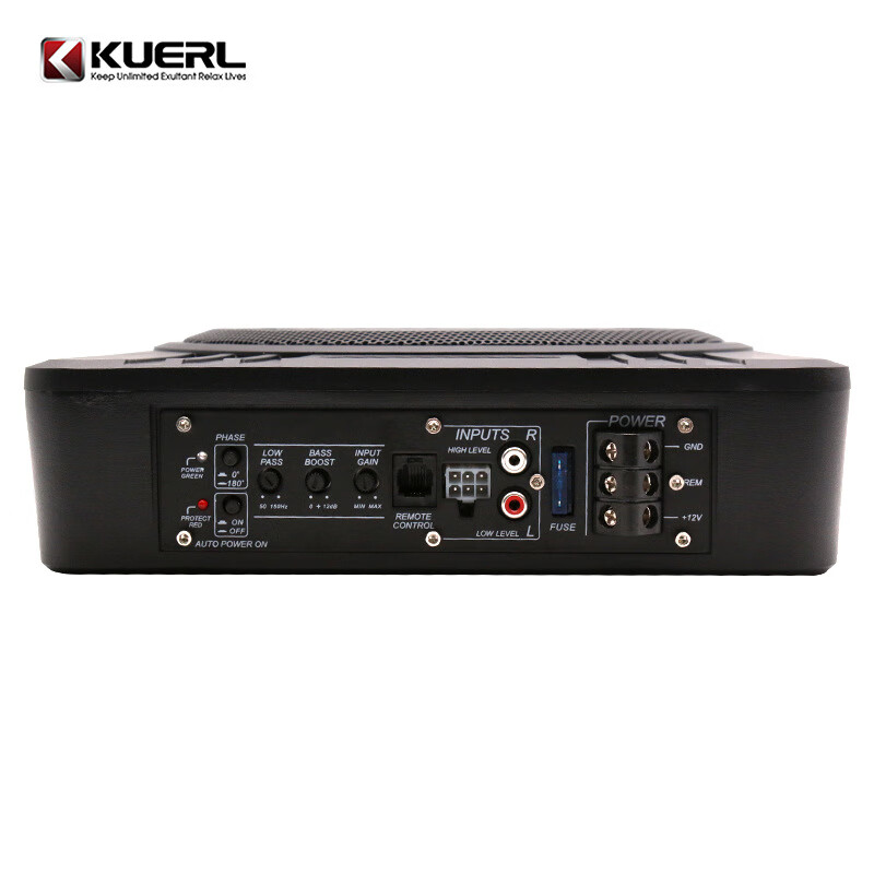 Car 600W12V high-power aluminum alloy car speaker under seat audio modification 10-inch ultra-thin subwoofer 10-inch ultra-thin subwoofer