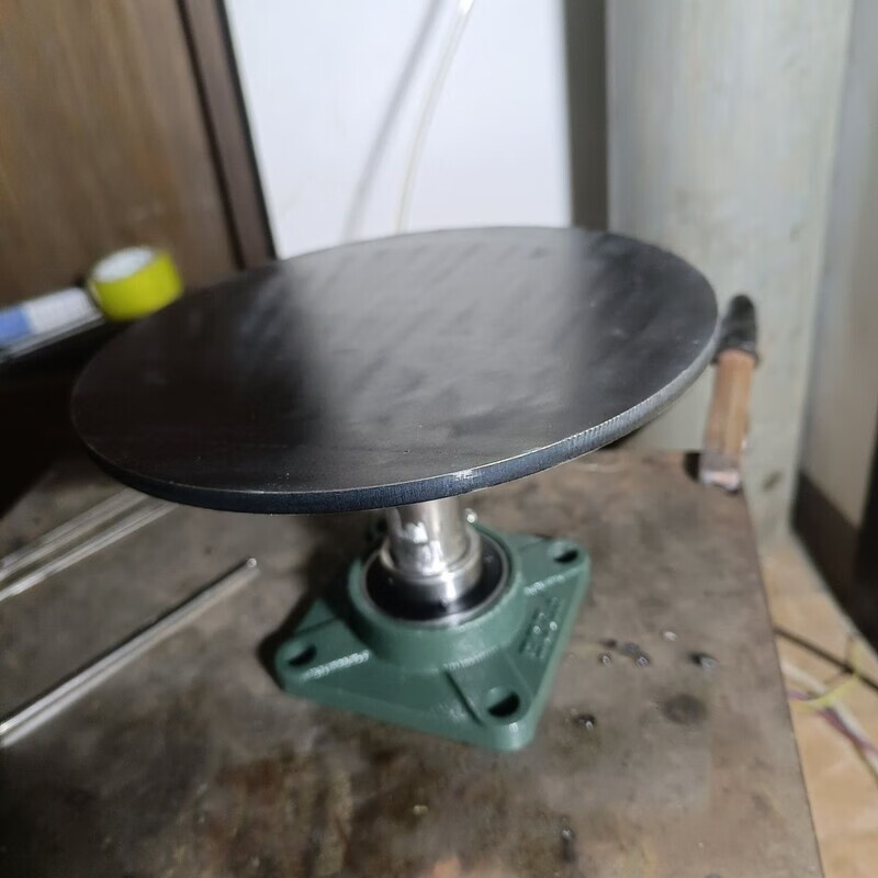 Turntable display Taiwan iron rotary table thickened load-bearing tray rotary table industrial bonsai special height 10 cm 30 cm disc