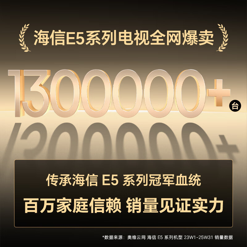 Hisense TV E5Q 50-inch super picture quality U+Mini LED 144Hz high brush U+ super picture quality engine smart antenna Wi-Fi6 national subsidy 50E5Q