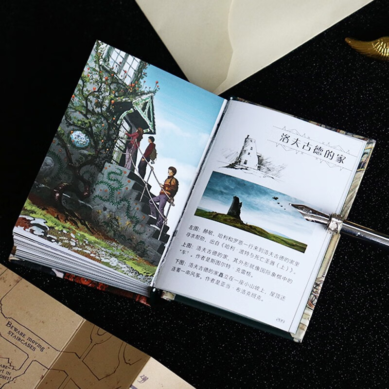 Harry Potter Mini Book Magical Scenes Warner Officially Authorized Harry Potter Art Album Movie Concept Art Design Mini Book Harry Potter Collection Palm Book Produced by Shuyi Design