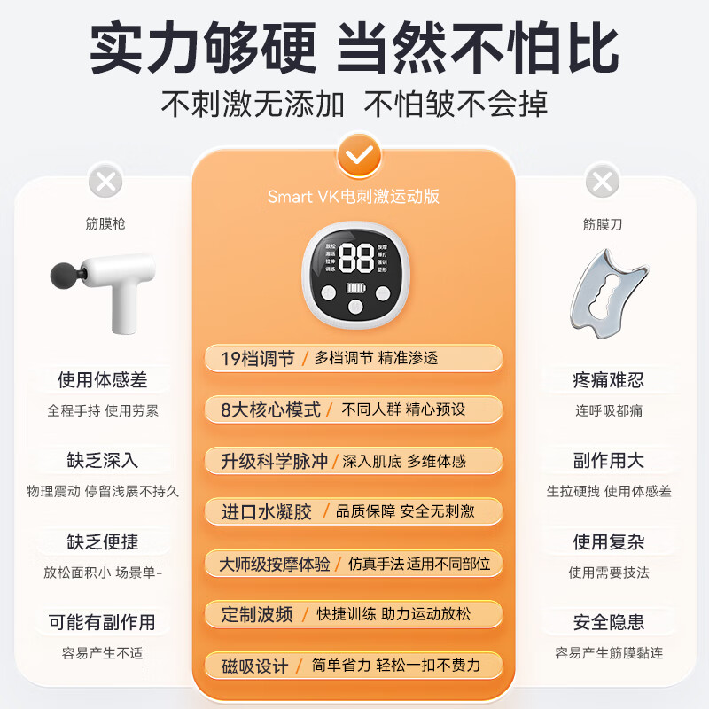 Smart VK electric stimulation muscle exerciser massager full body exercise relaxation postoperative muscle recovery fascial patch