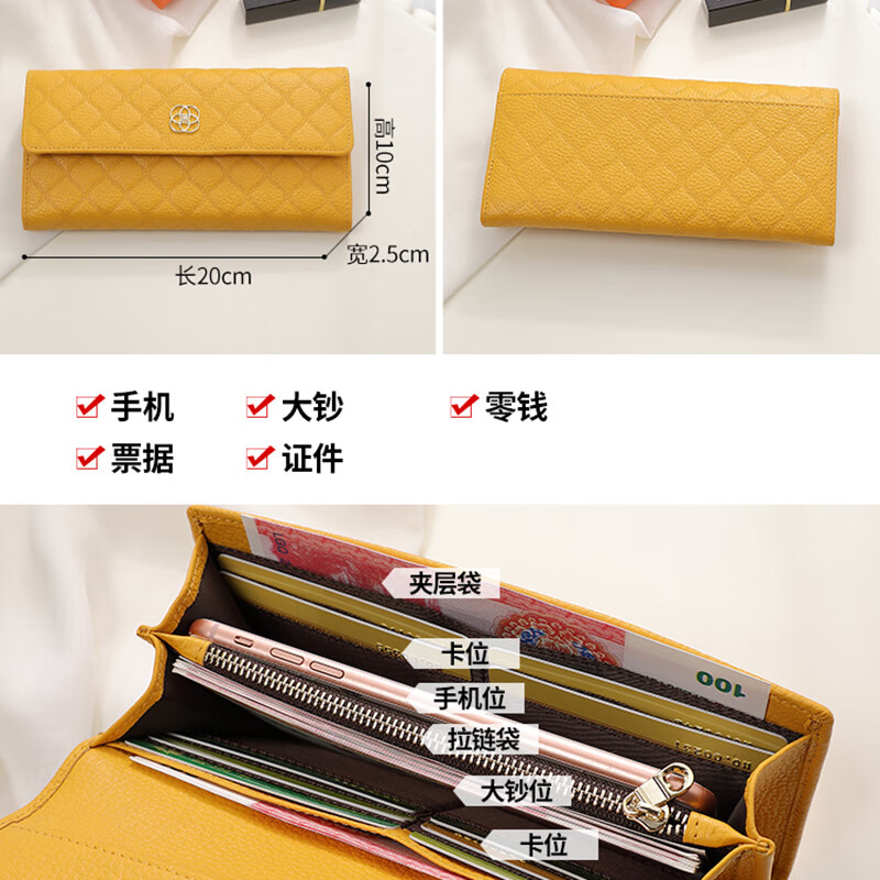 Chiecu Kscbn Light Luxury Bag Women's Hand Wallet Women's Card Bag Long Wallet Coin Purse New Year's Valentine's Day Birthday Gift Aqua Blue Gift for Wife, Girlfriend, Mom, Exquisite Gift Box