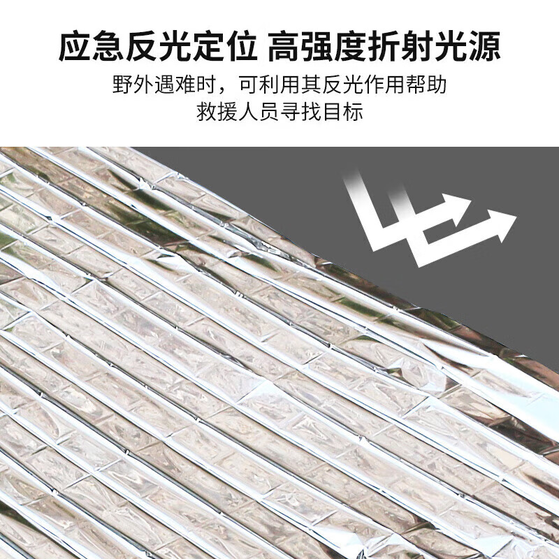 Work Partner Emergency Blanket Insulation Blanket 160*210cm 5 pieces/bag Emergency Mat Lifesaving Blanket Double-sided Lifestyle Blanket Insulation Sun Protection Double-sided Silver