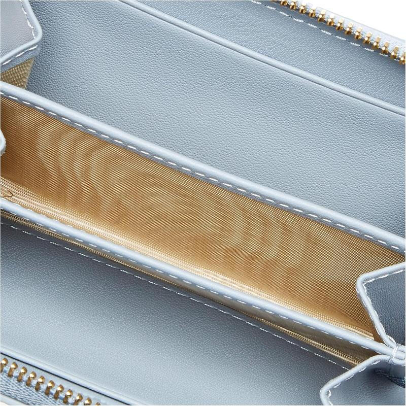 FURLA women's wallet with multiple card slots for storing change, storing IDs, portable, light leather texture, gift for girlfriend initial