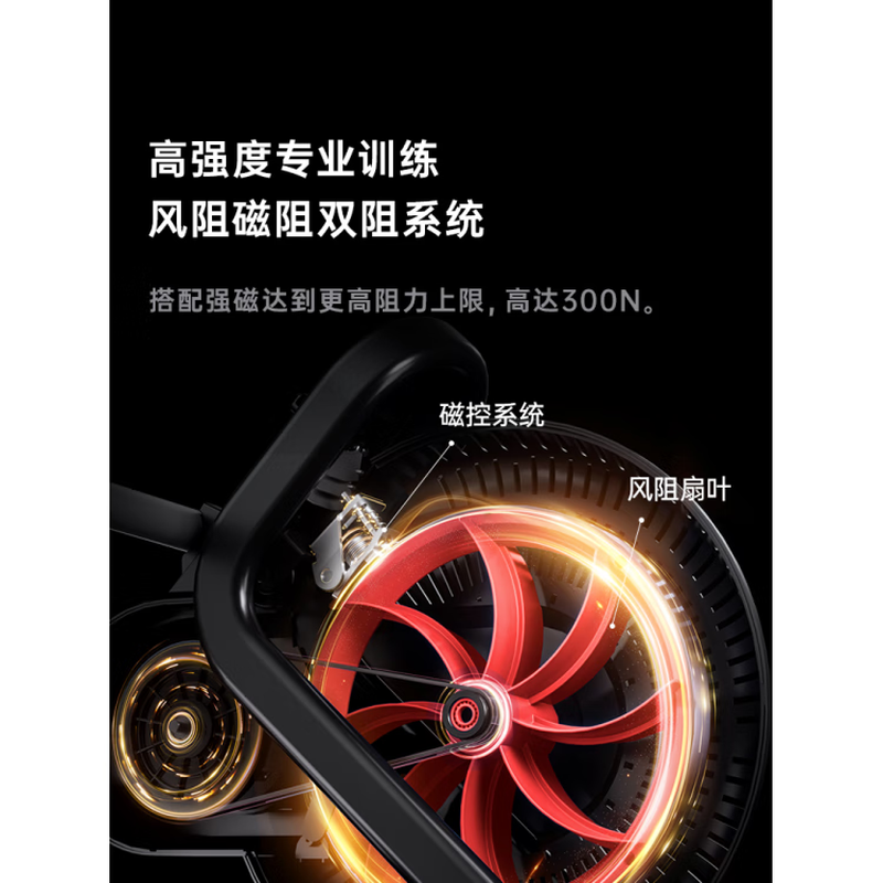 UMAY Youmei rowing machine home wind-magnetic dual resistance indoor silent folding fitness equipment gym rowing trainer folding model wind resistance + magnetic resistance dual resistance丨16-level resistance adjustment丨Bold and refined