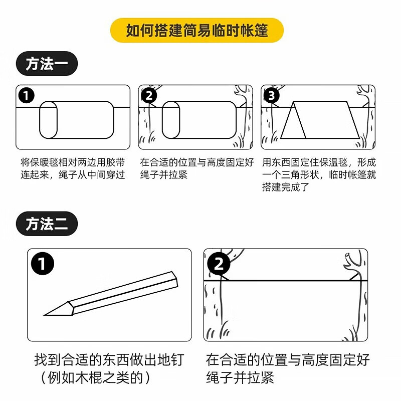 Work Partner Emergency Blanket Insulation Blanket 160*210cm 5 pieces/bag Emergency Mat Lifesaving Blanket Double-sided Lifestyle Blanket Insulation Sun Protection Double-sided Silver