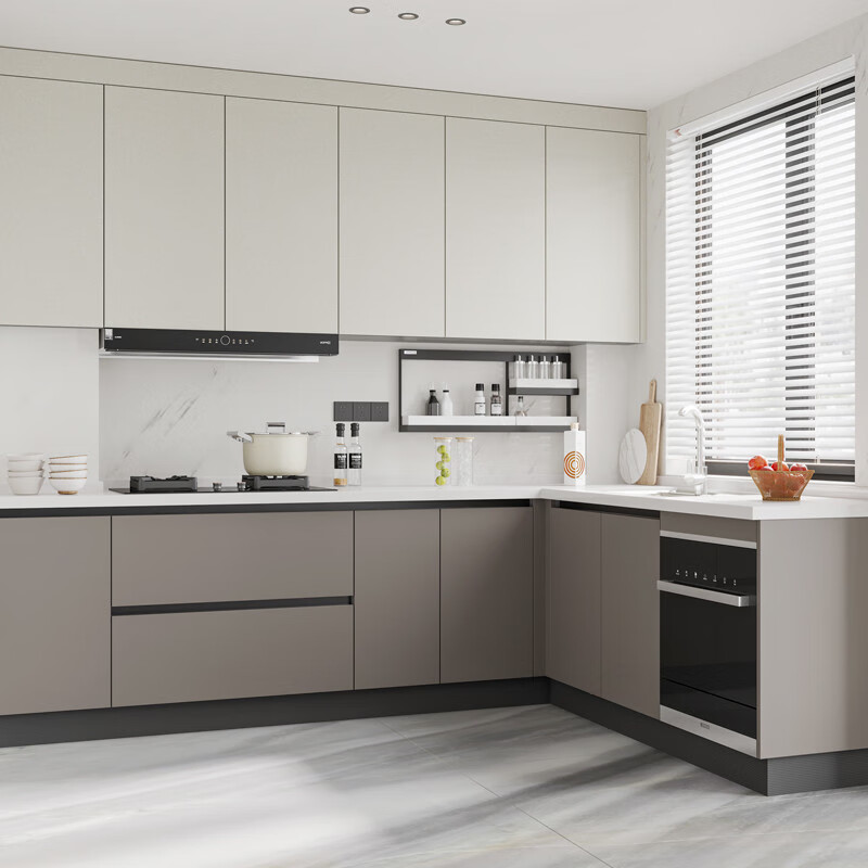 Yusenyi Customized European Kitchen Cabinets Lai Cabinets Customized Home Kitchen Integrated Quartz Stone Countertops Home Open One Integrated Cabinets Customized Prepayment Consultation and Auction