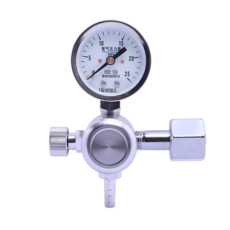 Oxygen cylinder oxygen meter valve household high-pressure gas cylinder pressure gauge valve QF-2 interface valve QF-2 single meter new style