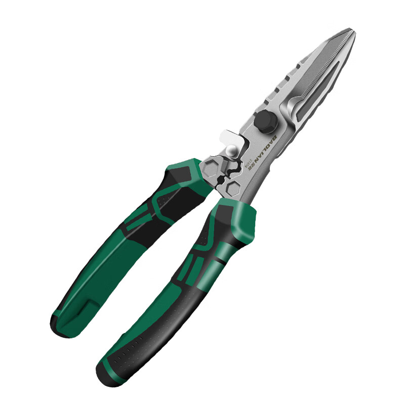 Baolian labor-saving iron scissors, industrial-grade thickened serrated blades, chromium vanadium steel multi-functional powerful scissors, fast cutting artifact