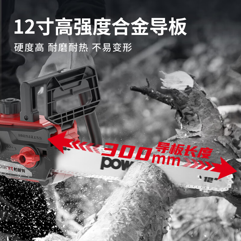 Dayi lithium chainsaw logging saw 12-inch electric chain saw household handheld Pawit RCH-A3/01-300 outdoor pruning
