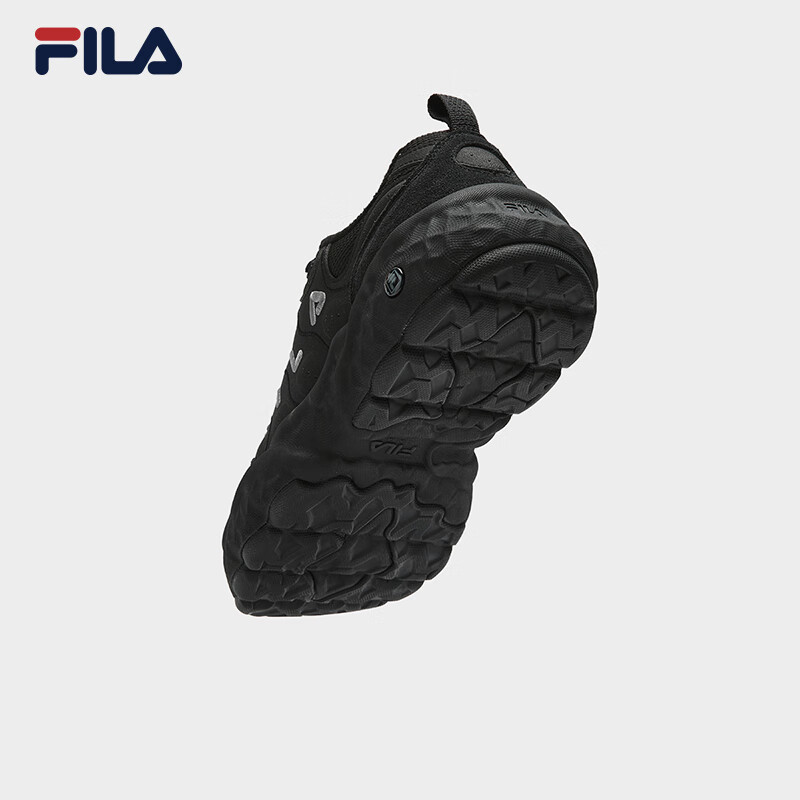 FILA FILA muffin shoes plus velvet men's shoes dad shoes sneakers 2025 winter warm thick-soled casual shoes