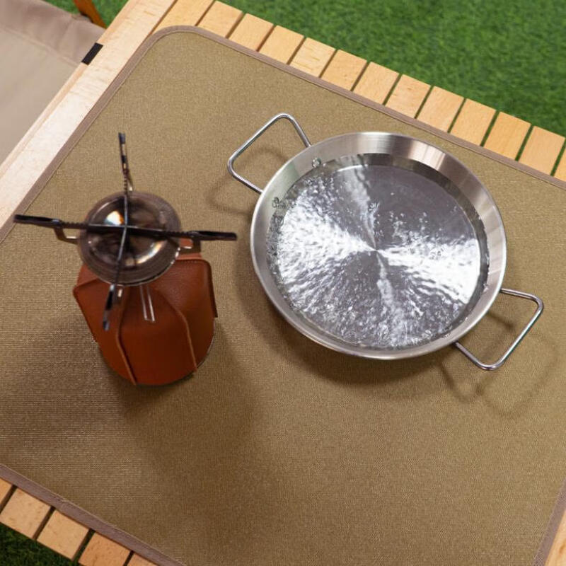 BBQ fireproof mat, outdoor stove mat, cassette stove mat, camping fireproof blanket, bonfire mat, silicone flame retardant, fireproof cloth table mat, M 45x30cm, thick 0.8T, free bag