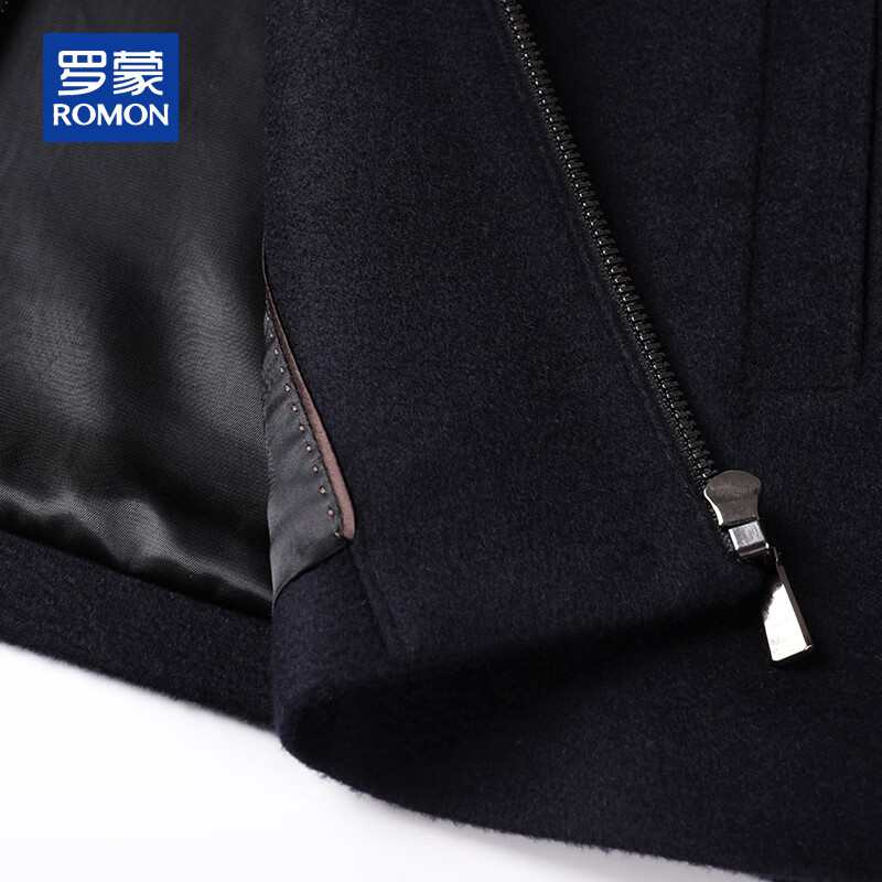 ROMON Cashmere Executive Jacket Men's Woolen Coat Men's Young and Middle-aged Autumn and Winter Business Casual Warm Jacket Men