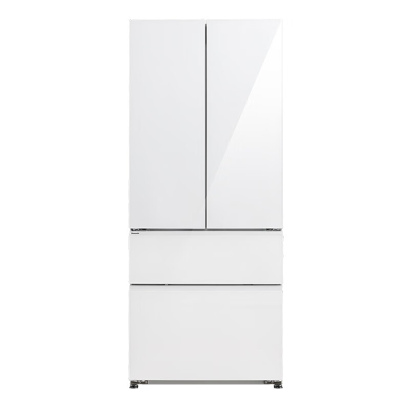 Panasonic's new subsidy Gulf French multi-door refrigerator 460 ultra-thin zero-embedded dual-system refrigerator air-cooled frost-free first-class energy efficiency NR-EW46TGC-W new Gulf 464L flat-embedded automatic ice making