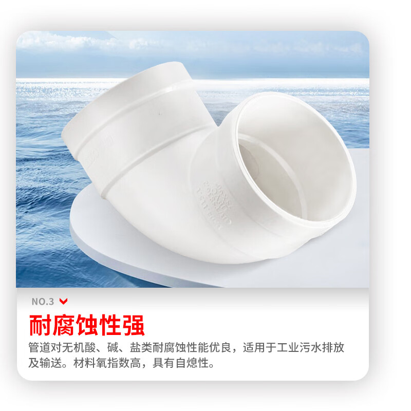 LESSO PVC drainage 90 right angle elbow dn110 white drainage pipe elbow (2 pieces) sewer sewage pipe fittings joint