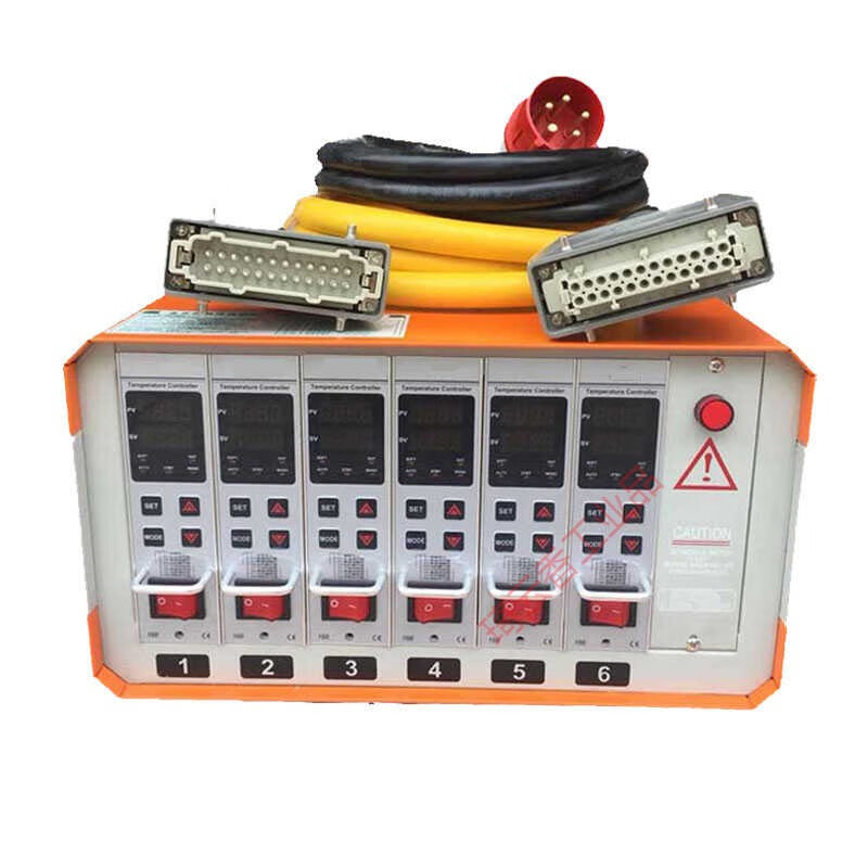 Hot runner temperature control box temperature control meter large plug-in card type intelligent display screen intelligent anti-burn temperature control card temperature controller instrument 6 sets of high-end intelligent anti-burn