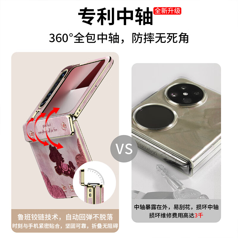 FEIIE creative central axis with hanging chain, love oil painting pony suitable for Huawei Pura