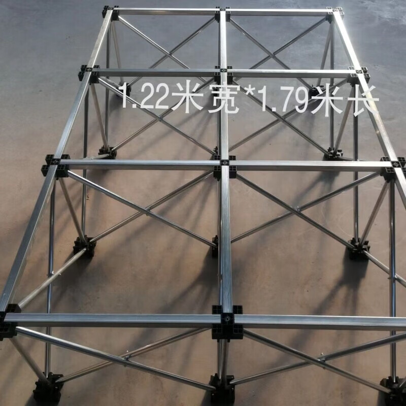 Mo Peng spider leg workbench reinforced galvanized steel spider leg rock slab workbench woodworking bricklayer tile glass marble processing platform retractable portable multifunctional rock slab shelf woodworking stainless steel 10 legs 0.65 meters wide by 2.36 meters long by 75 centimeters high