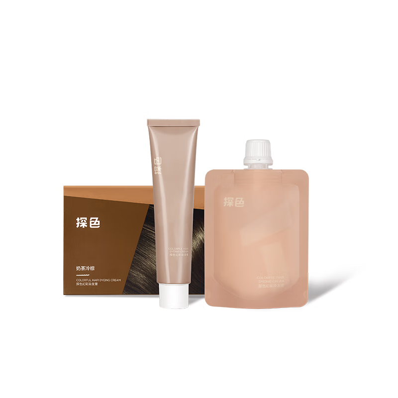 TOCU Milk Tea Cold Brown Hair Dyeing Cream is a pure plant-based whitening hair dye for men and women who can dye their hair at home in autumn and winter.