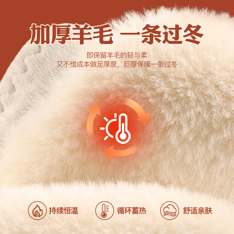 Oudifen 100% wool-filled thermal pants for women plus velvet and thickened winter Northeastern knee pads extra thick cotton pants velvet pants high waist leggings