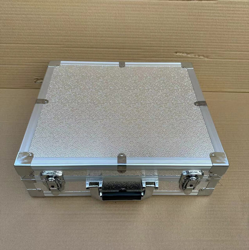 Customized aluminum alloy box instrument box transport box trolley box equipment box suitcase tool box exhibition box tool box silver