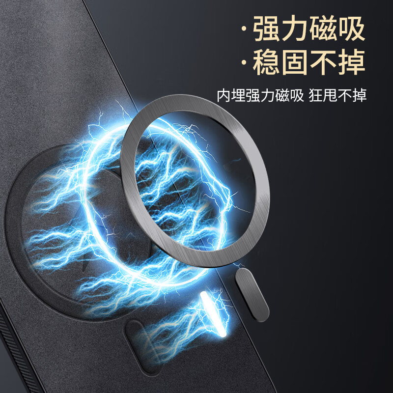 Shang Su is suitable for iPhone 17 Pro Max mobile phone case, Apple 17 Pro Max protective cover, anti-fall lens, all-inclusive magnetic soft shell, simple and light luxury lambskin silicone shell, black