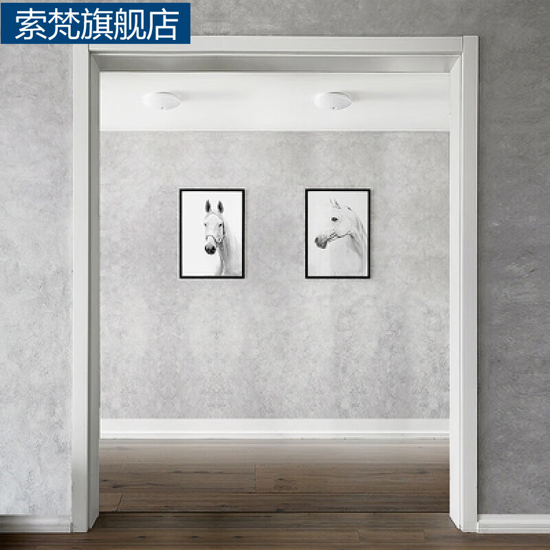 Suofan door cover with edge, window cover with edge, entrance cover, bay window cover, door cover, balcony cover, custom solid wood lines, wall thickness within 10cm, single package 60mm