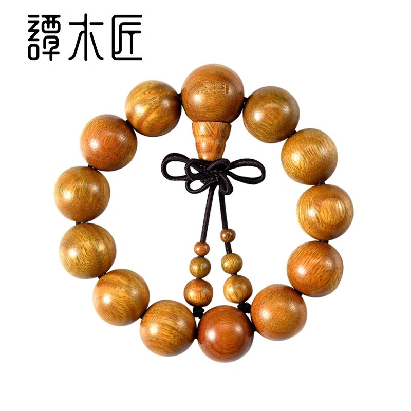Carpenter Tan's hand bead bracelet gift box Qifu jade sandalwood fragrance solid wood handmade gift for relatives and friends