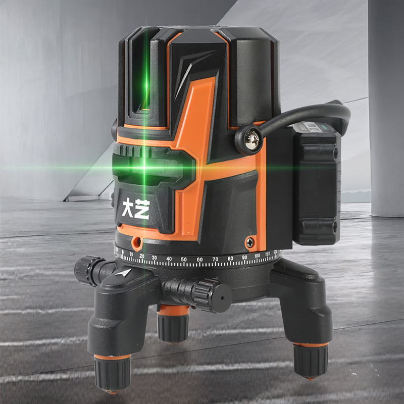 Dayi Level 2/3/5 Line Green Light High-Precision Wall Mounting Instrument Automatically Calibrates Outdoor Strong Light Wiring New Product Launch ZC-8 Dual Electric (8 Lines) Plastic Box