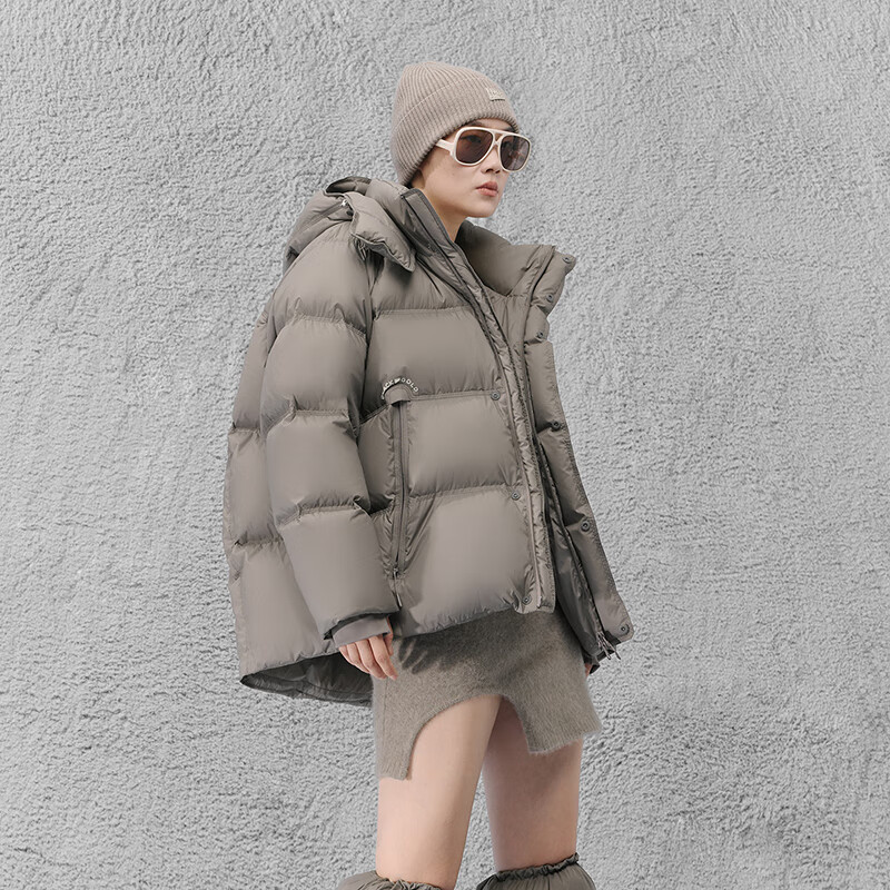 Govan Black Gold Goose Down Jacket Hug 5.0 Four Grid Short 2025 New Women's Casual Down Jacket Gilt No. 10 S