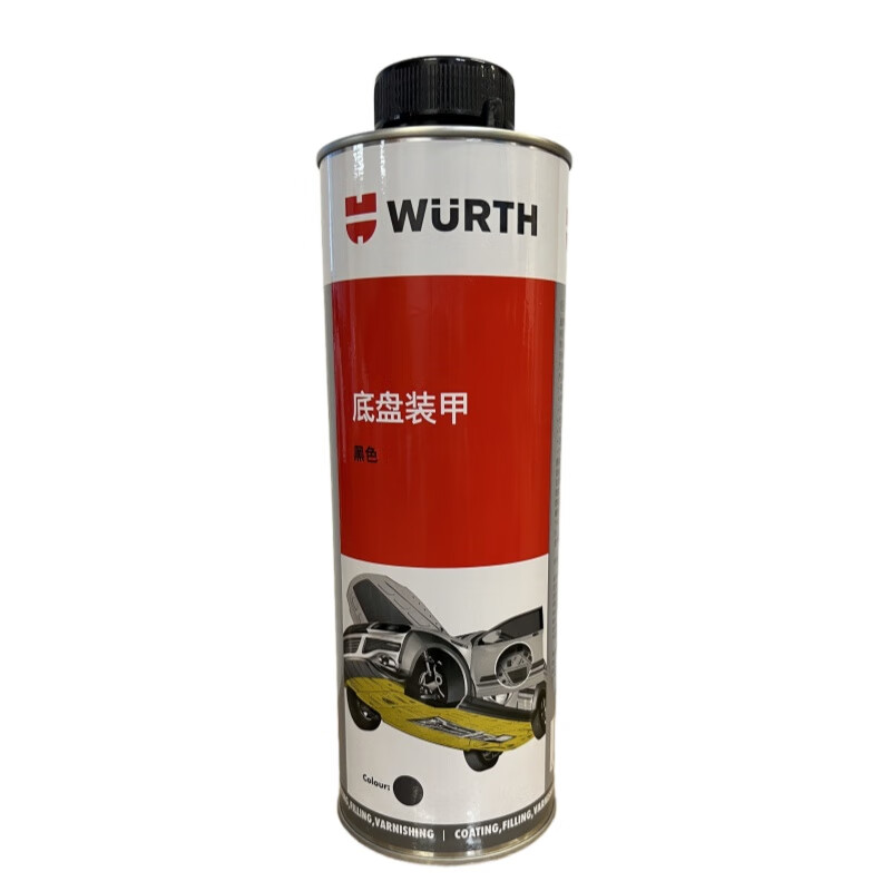 Würth chassis armor car bottom anti-rust and anti-corrosion quick-drying glue shock-absorbing and sound-insulating rubber polymer flagship genuine chassis armor black 1L 4 bottles