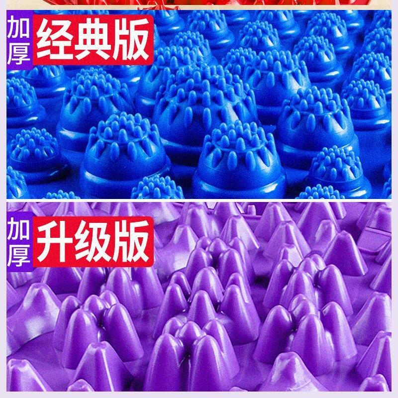 Acupressure board, home acupuncture point fitness, super hard mat, massage board, trick soles and toes pressure board, cushion, environmentally friendly small bamboo shoots, lemon yellow, small winter bamboo shoots upgrade_-Large board 30*40