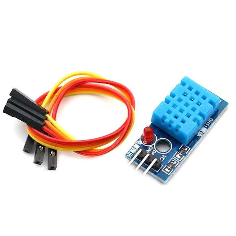 TaoTimeClub single bus digital temperature and humidity sensor DHT11 module electronic building block with DuPont wire no color no specifications