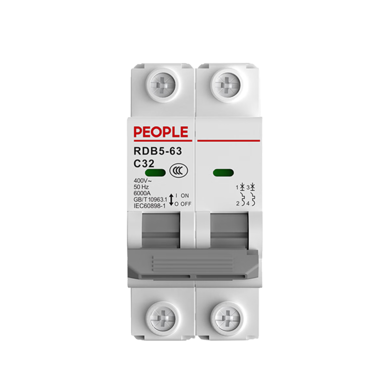 People's Electrical Air Switch with Leakage Protector Household 2p63A Electric Gate Switch Circuit Breaker Three-Phase 100A Air Switch 25A 1P+N