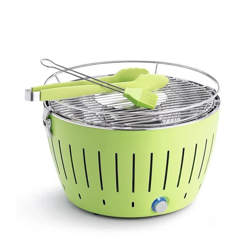 NAOISKEY LotusGrill German Lotus barbecue household oven-free grill outdoor villa stove charcoal barbecue gray small size