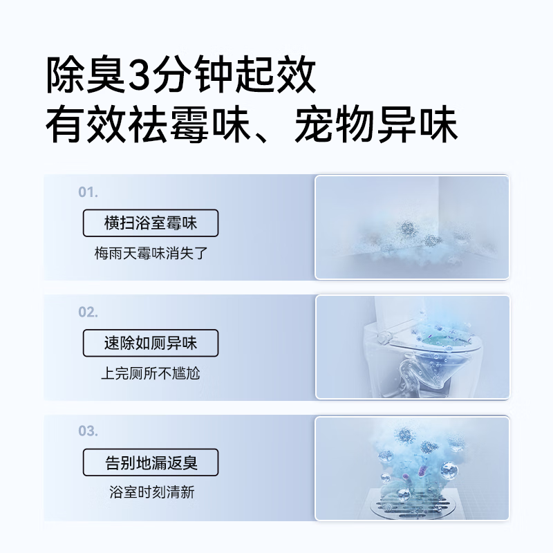 AUPU subsidizes 15% of the thermal energy ring hydrogen oxygen bath heater Q360 constant temperature air heating lighting exhaust intelligent sterilization and deodorization Q360T5-Air 2 times deodorization | 24h sterilization